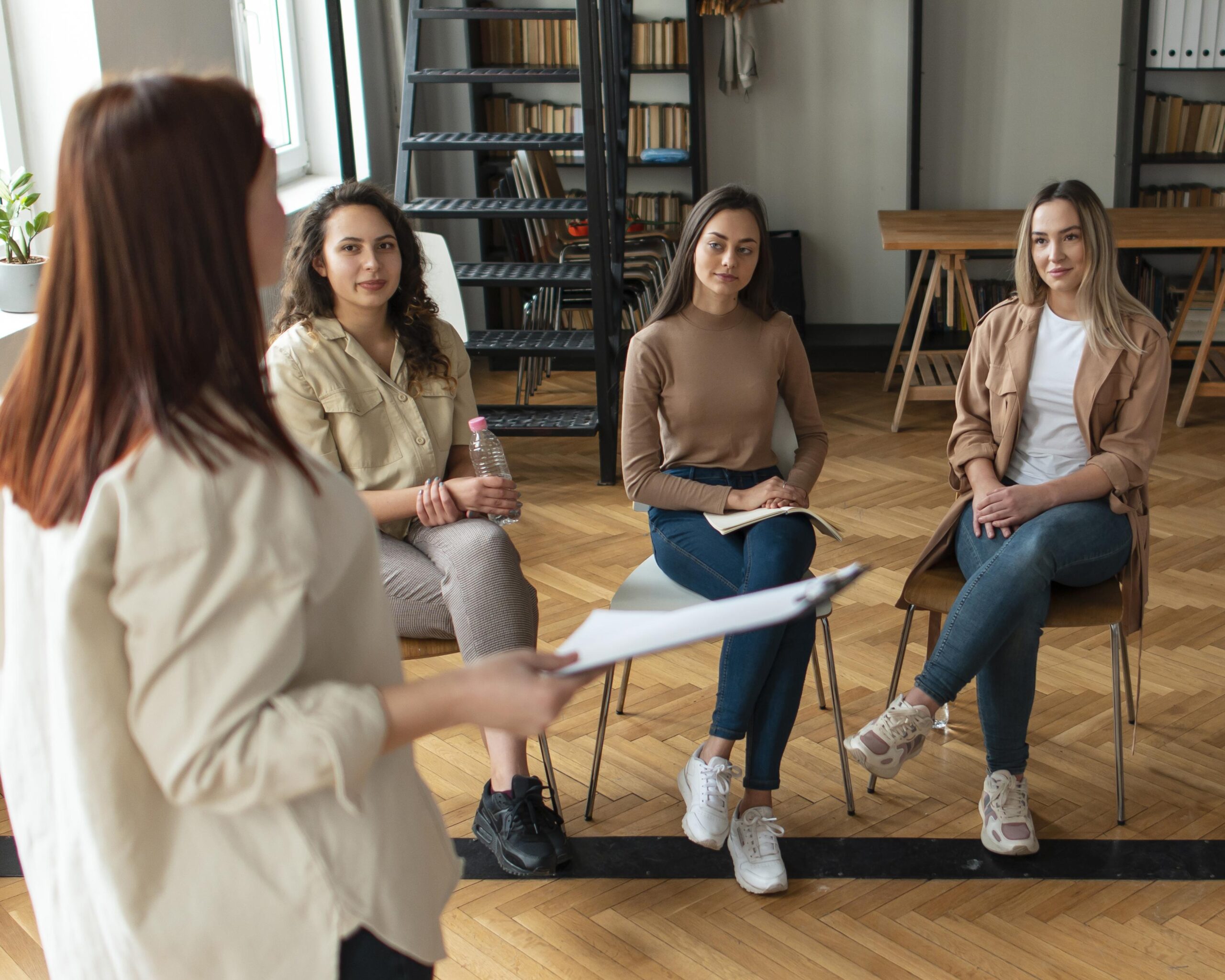 Group coaching discussion session